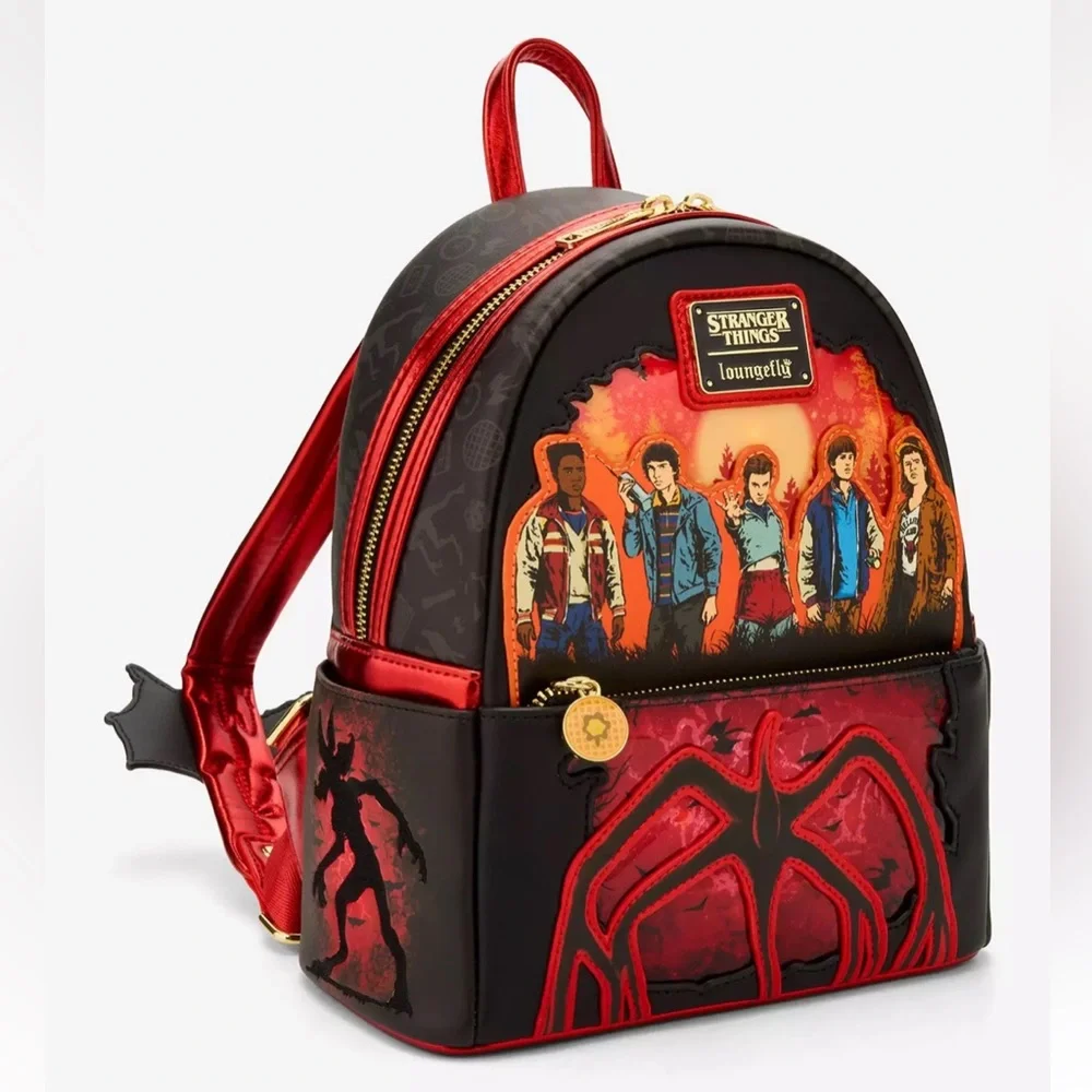 Loungefly Stranger Things Group Portrait Light-Up Mini Backpack - Exclusive